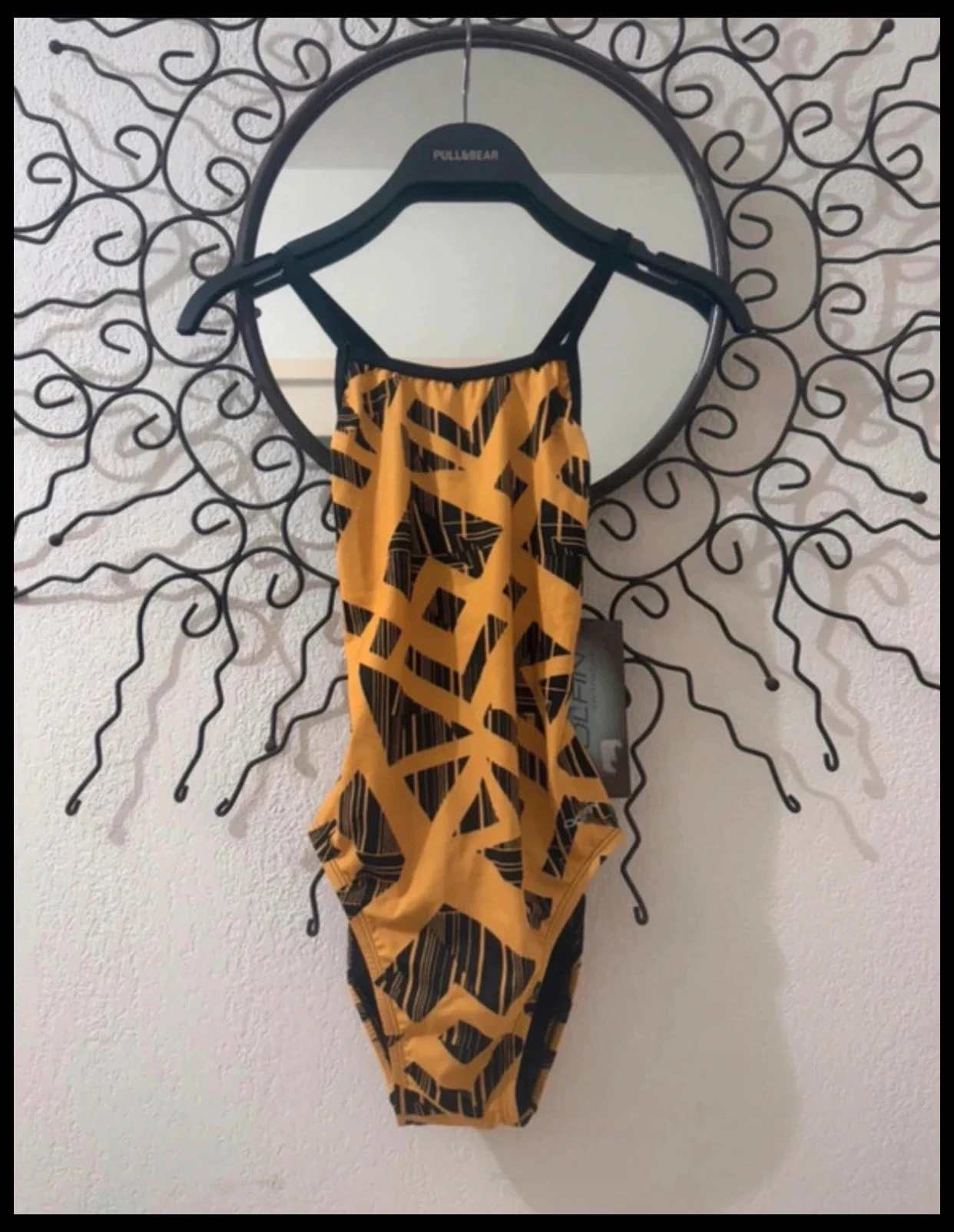 Maillot de bain Dolfin Reliance 1 pièce – Noir & Orange – Taille 28 (XS)